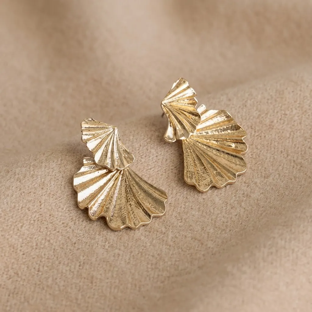 Soleil Fold Statement Earrings